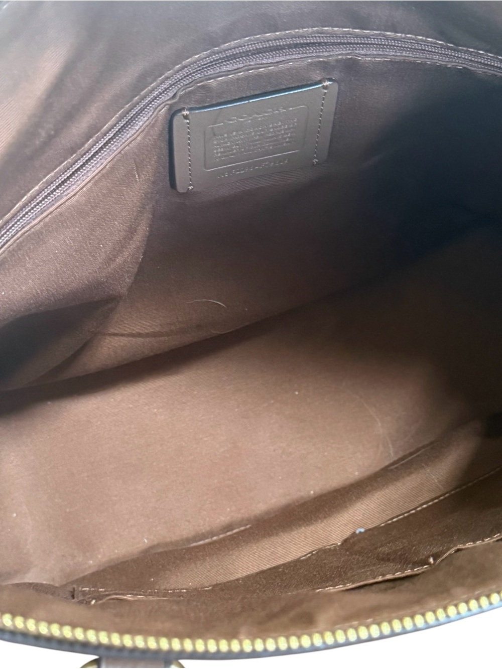 Authentic Coach Gallery Signature Khaki Saddle Tote! RARE! EUC! - Picture 9 of 14